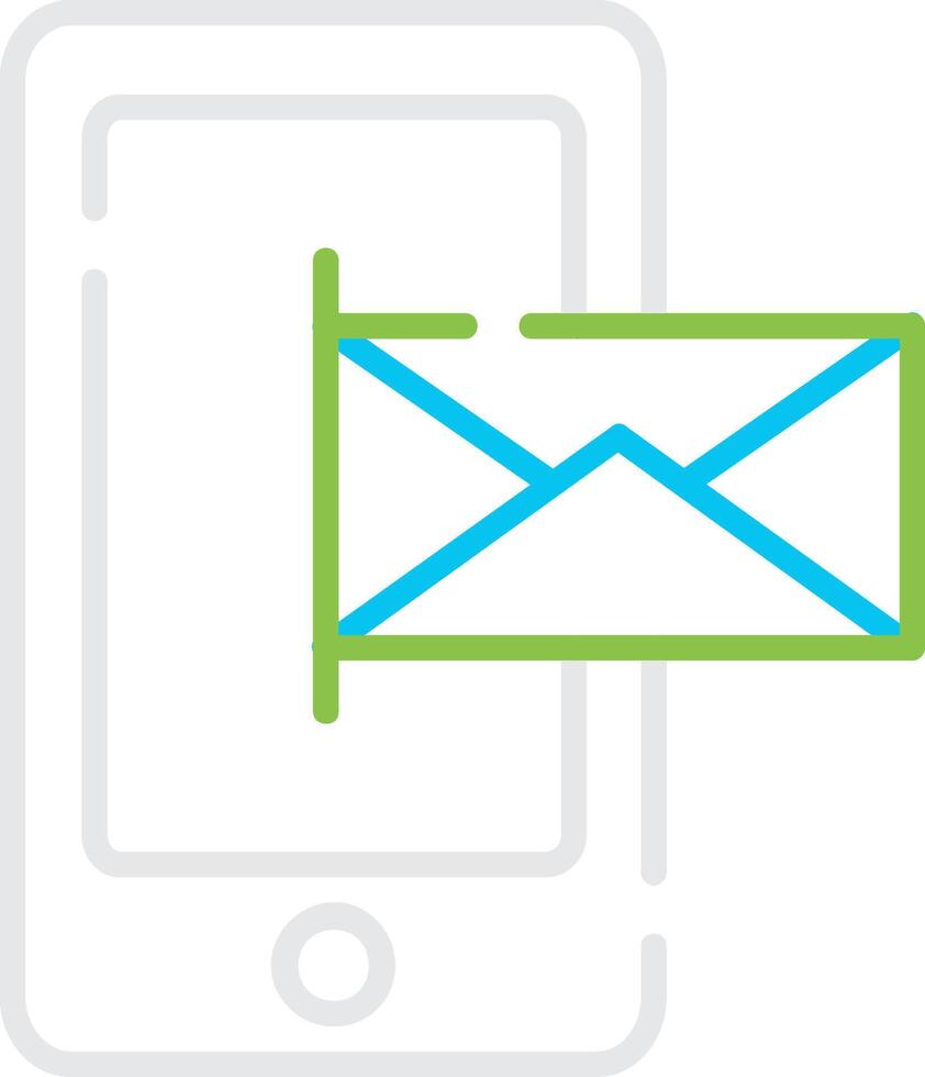 Mobile Email Creative Icon Design vector