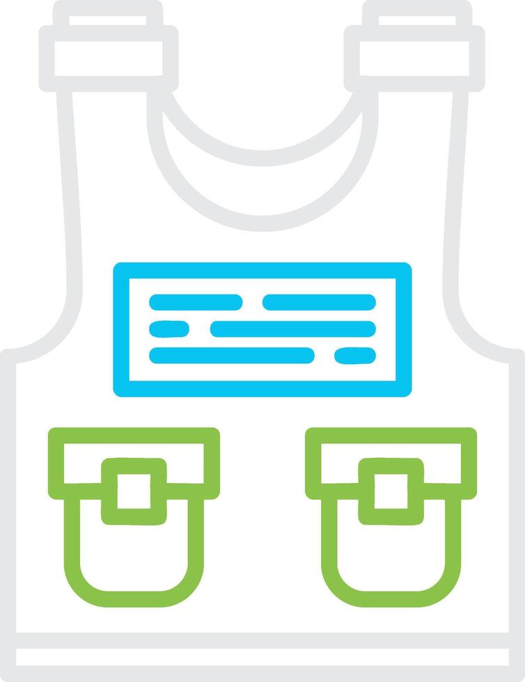 Police Vest Creative Icon Design vector