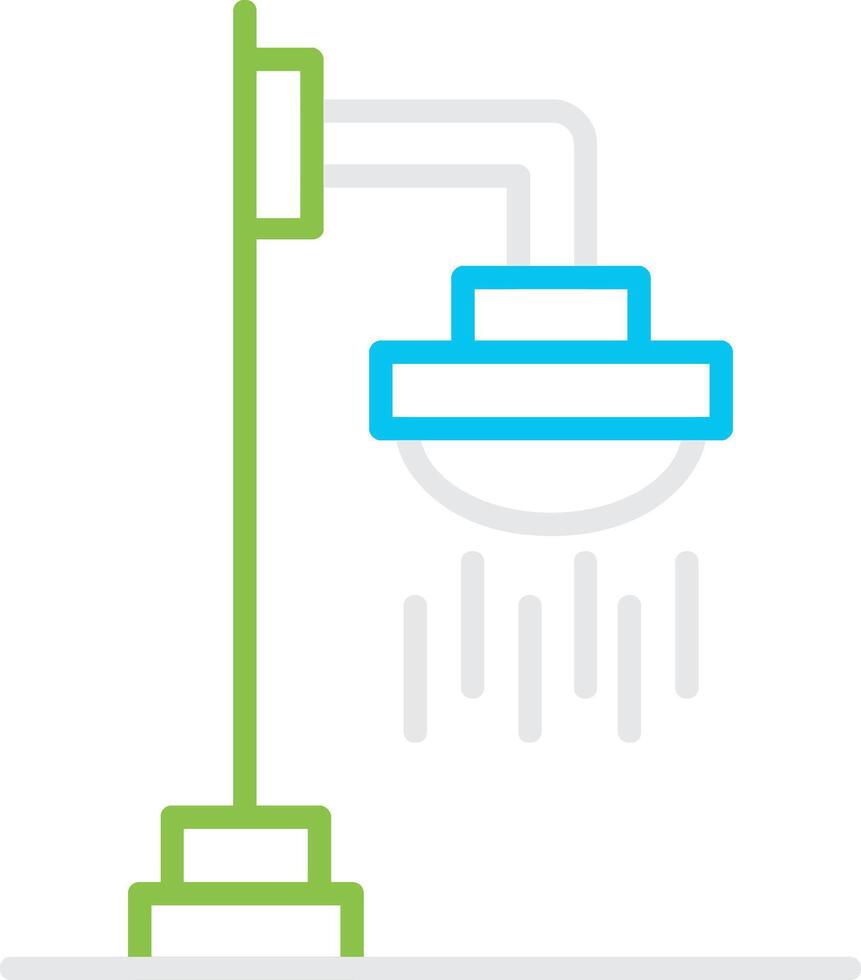 Roof Shower Creative Icon Design vector