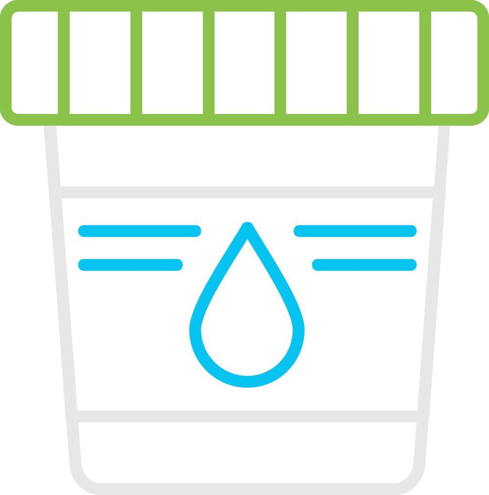 Urine Sample Creative Icon Design vector