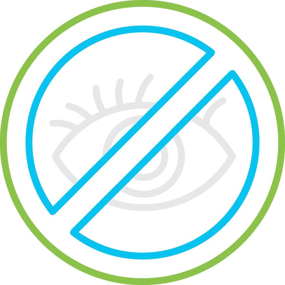 Blindness Creative Icon Design vector