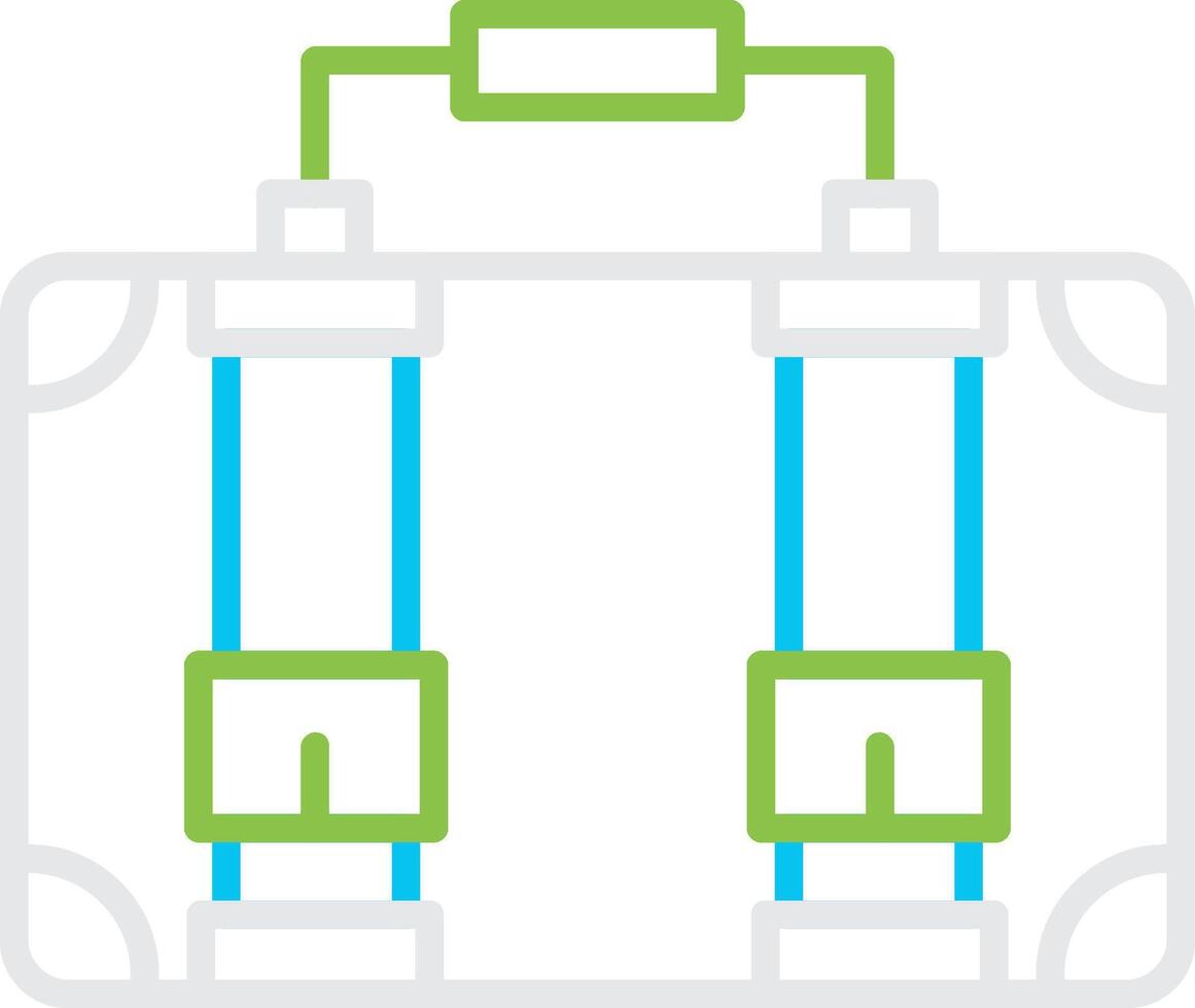 Suitcase Creative Icon Design vector