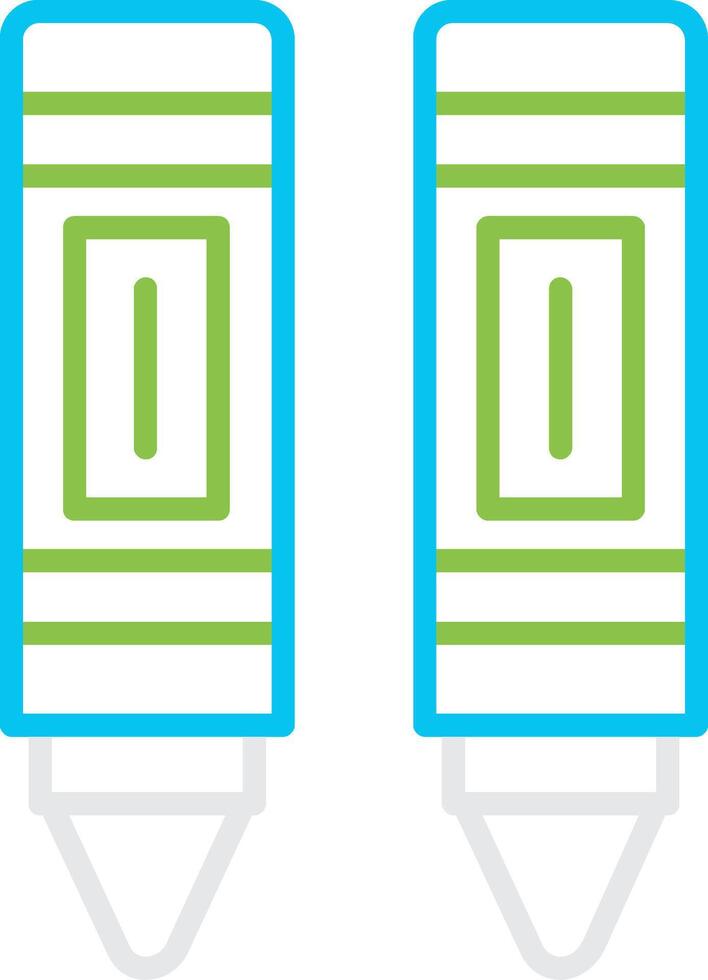 Crayon Creative Icon Design vector