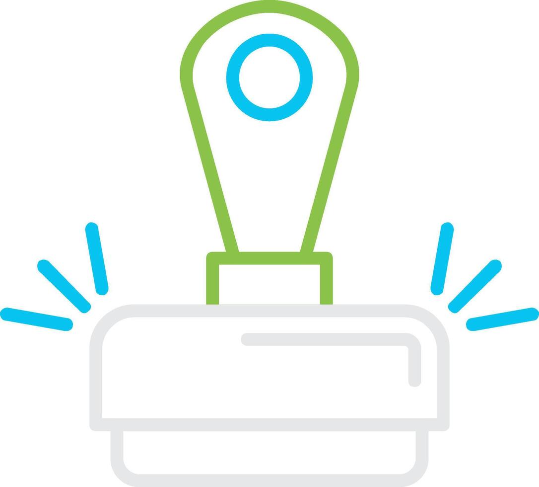 Stamp Creative Icon Design vector