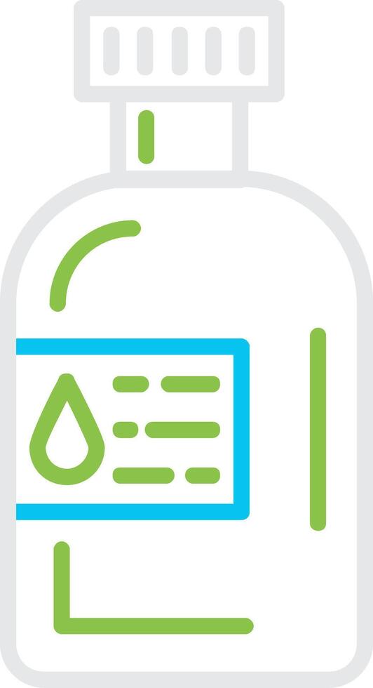 Water Bottle Creative Icon Design vector
