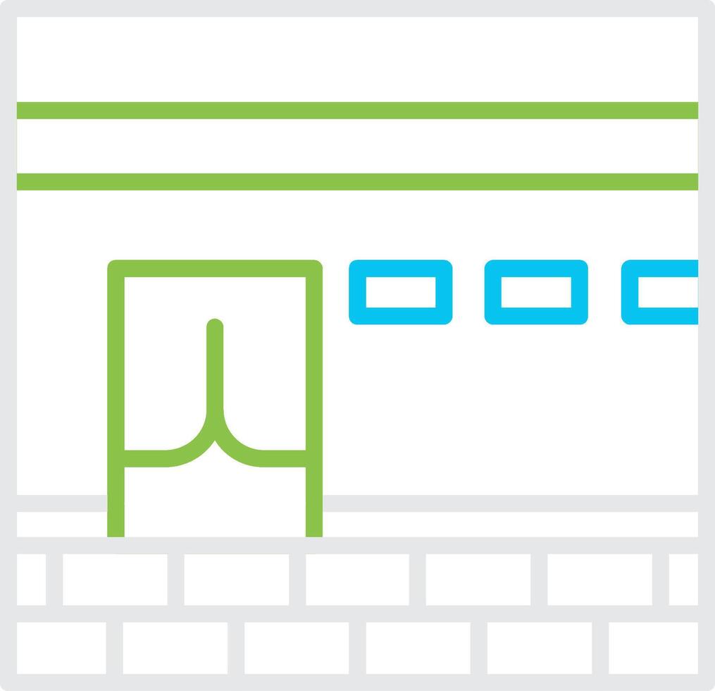 Kaaba Creative Icon Design vector