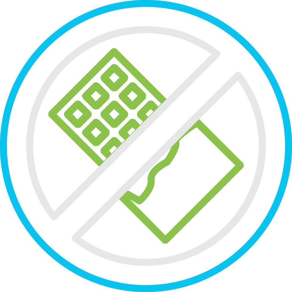 No Chocolate Creative Icon Design vector