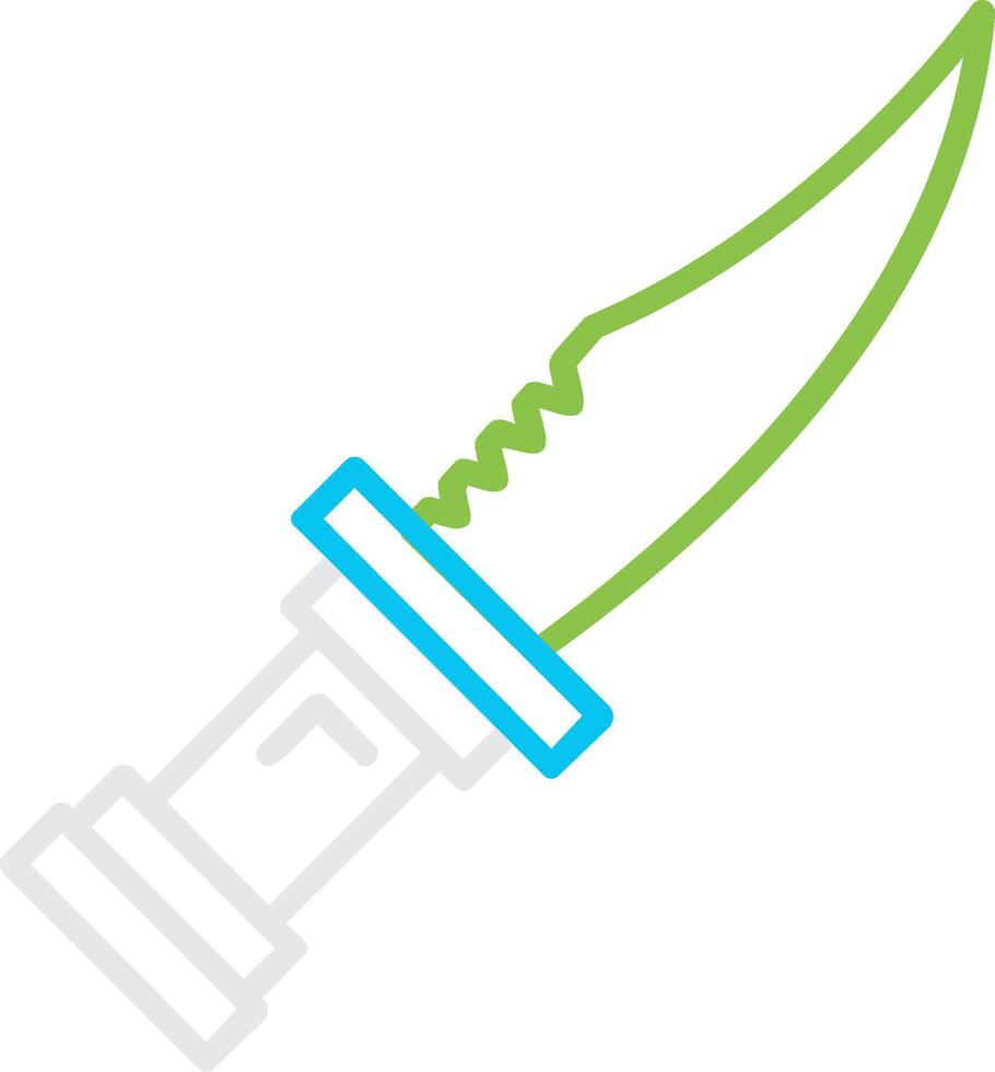 Police Knife Creative Icon Design vector