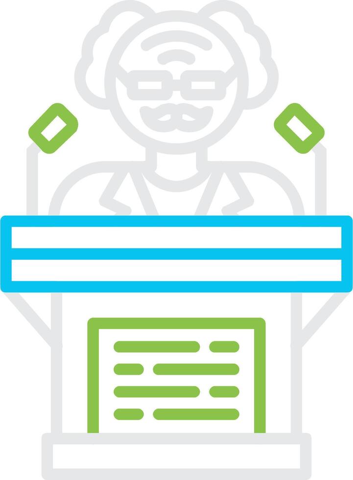 Politician Creative Icon Design vector