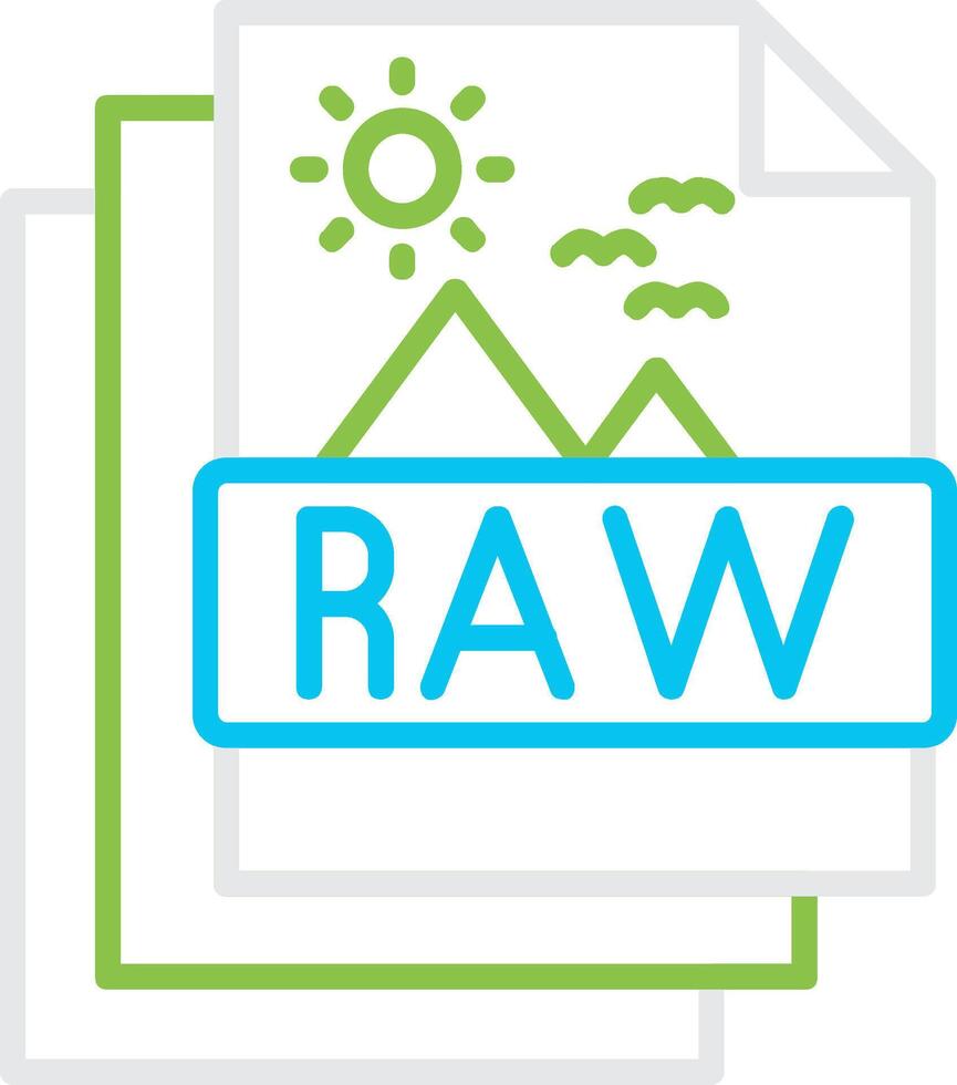 Raw Creative Icon Design vector