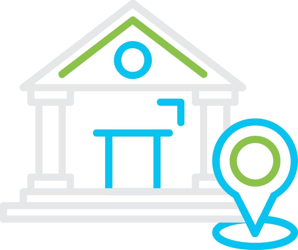 Bank Creative Icon Design vector