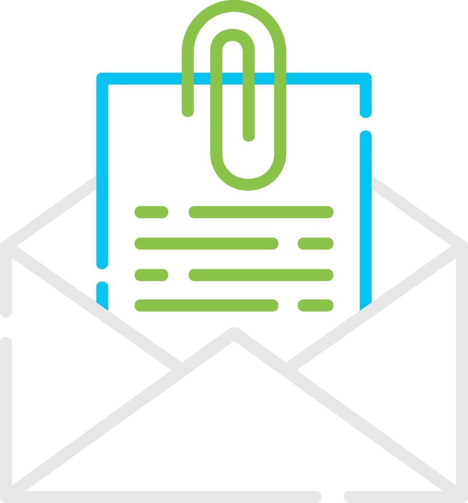 Attach File Email Creative Icon Design vector