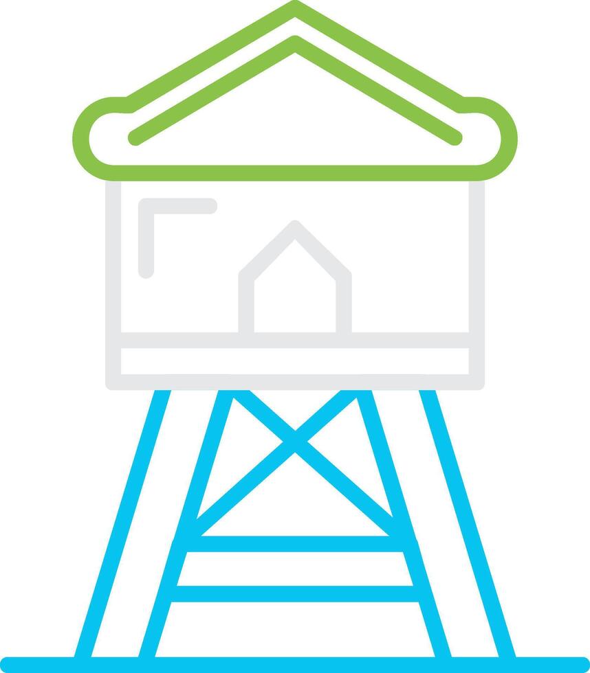 Watchtower Creative Icon Design vector