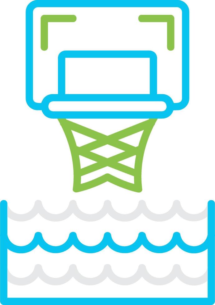 Water Basketball Creative Icon Design vector
