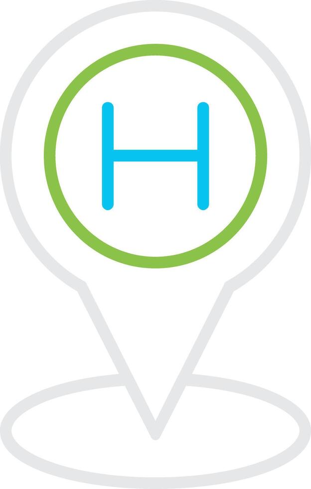 Helipad Creative Icon Design vector