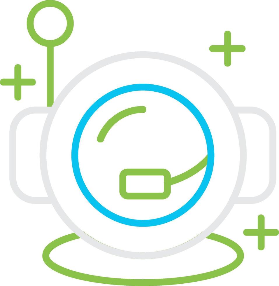 Astronaut Helmet Creative Icon Design vector