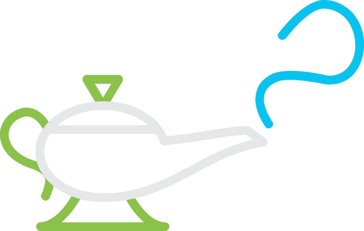 Magic Lamp Creative Icon Design vector