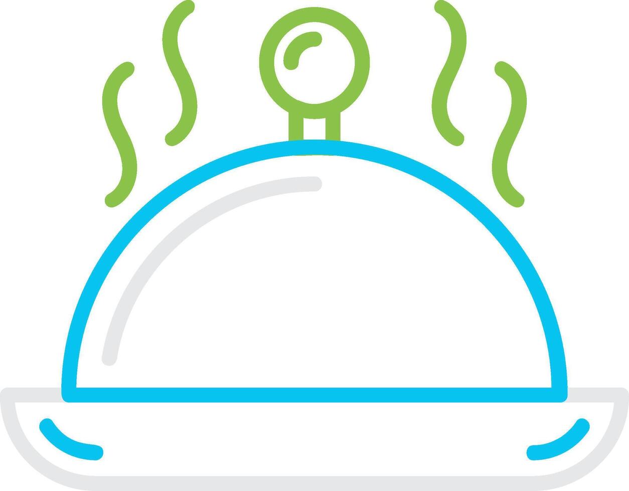 Serving Dish Creative Icon Design vector
