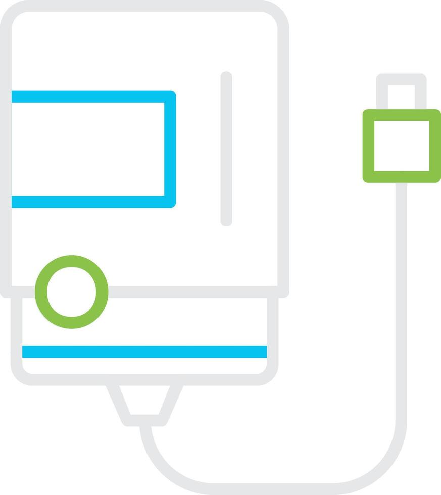 External Hard Disk Creative Icon Design vector