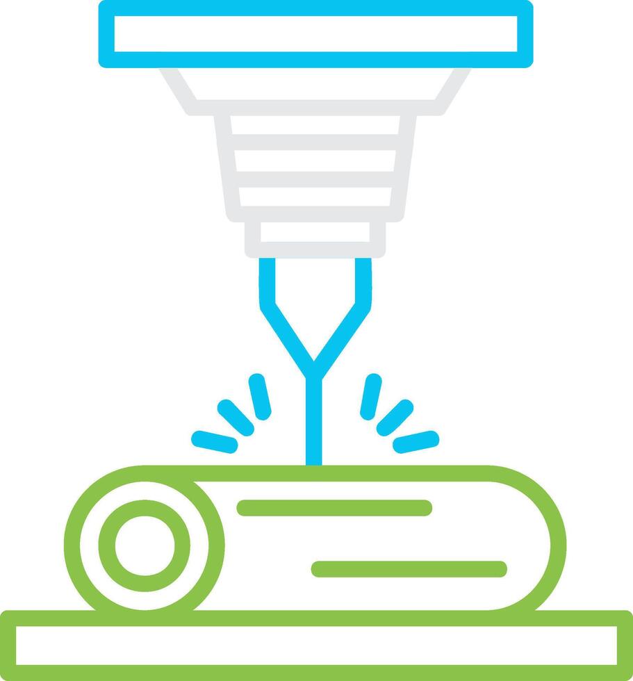 Laser Beam Creative Icon Design vector