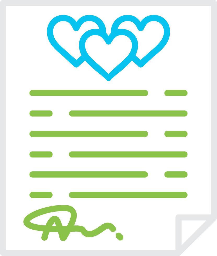 Wedding Contract Creative Icon Design vector