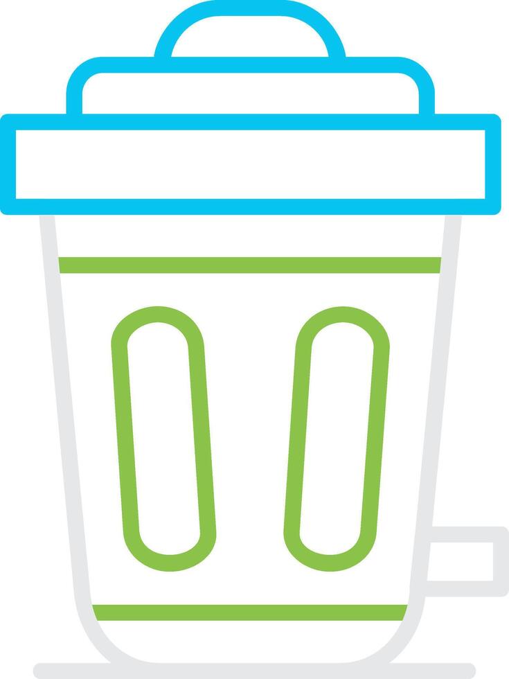 Trash Bin Creative Icon Design vector