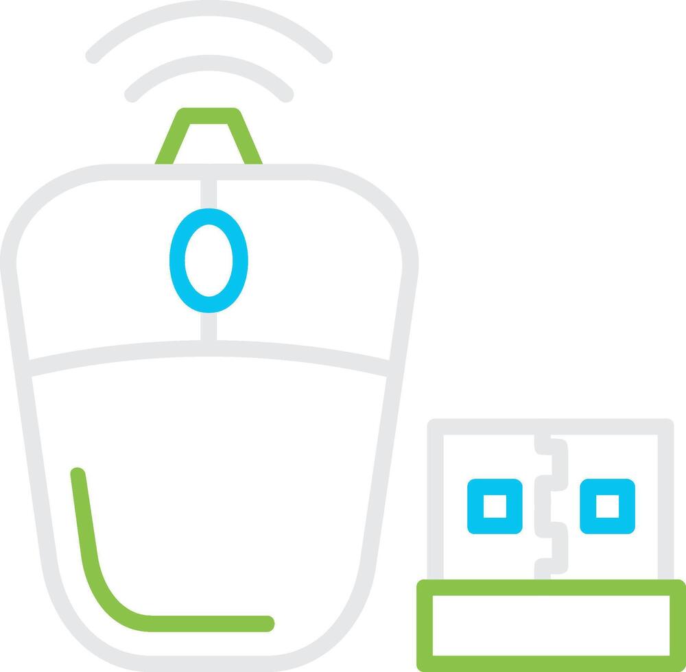 Wireless Mouse Creative Icon Design vector