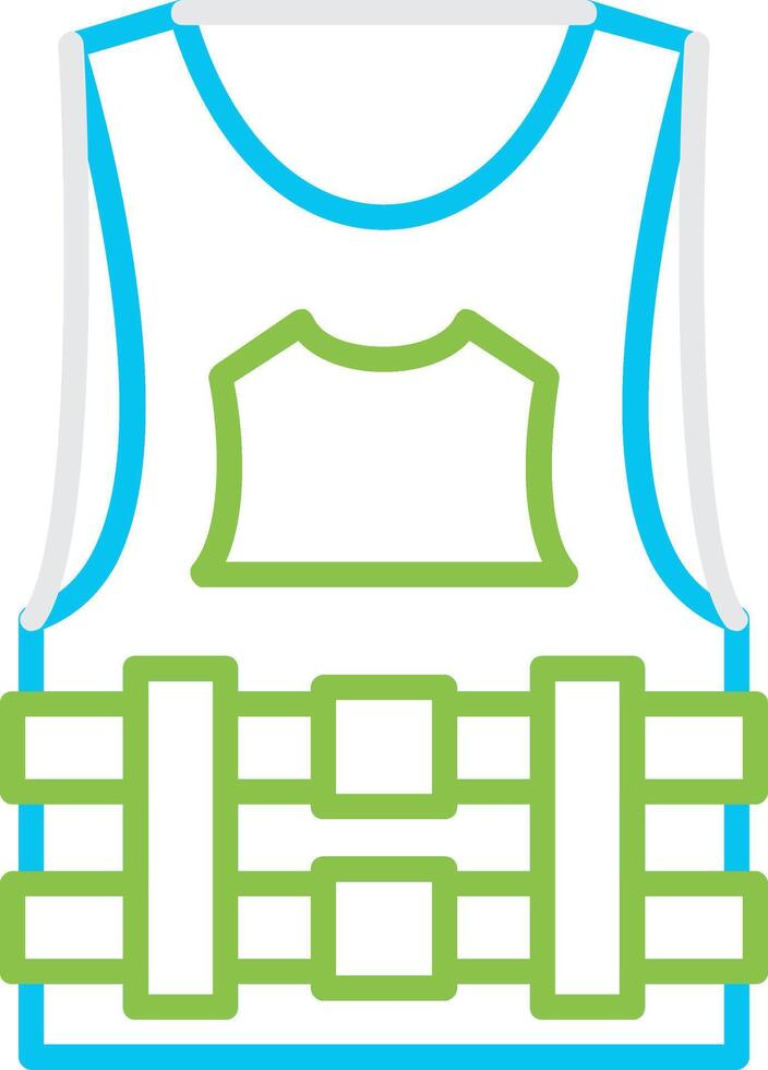 Bulletproof Vest Creative Icon Design vector