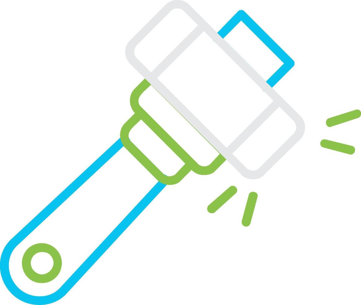 Hammer Creative Icon Design vector