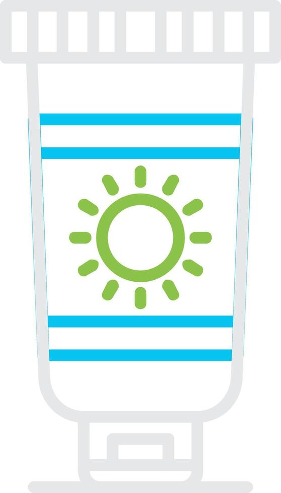 Sunscreen Creative Icon Design vector