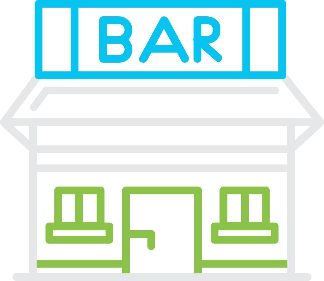 Bar Creative Icon Design vector