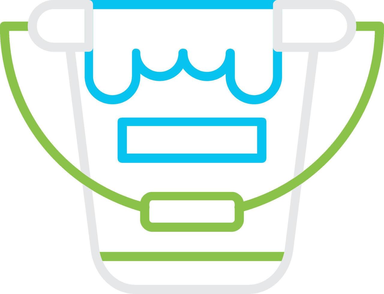 Paint Bucket Creative Icon Design vector