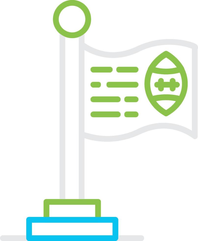 Flag Creative Icon Design vector