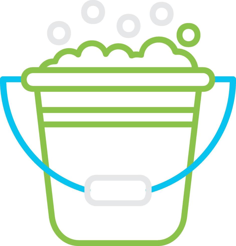 Bucket Creative Icon Design vector