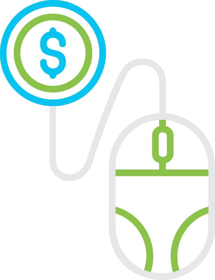 Pay Per Click Creative Icon Design vector