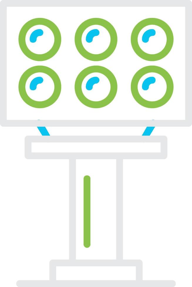 Stadium Light Creative Icon Design vector