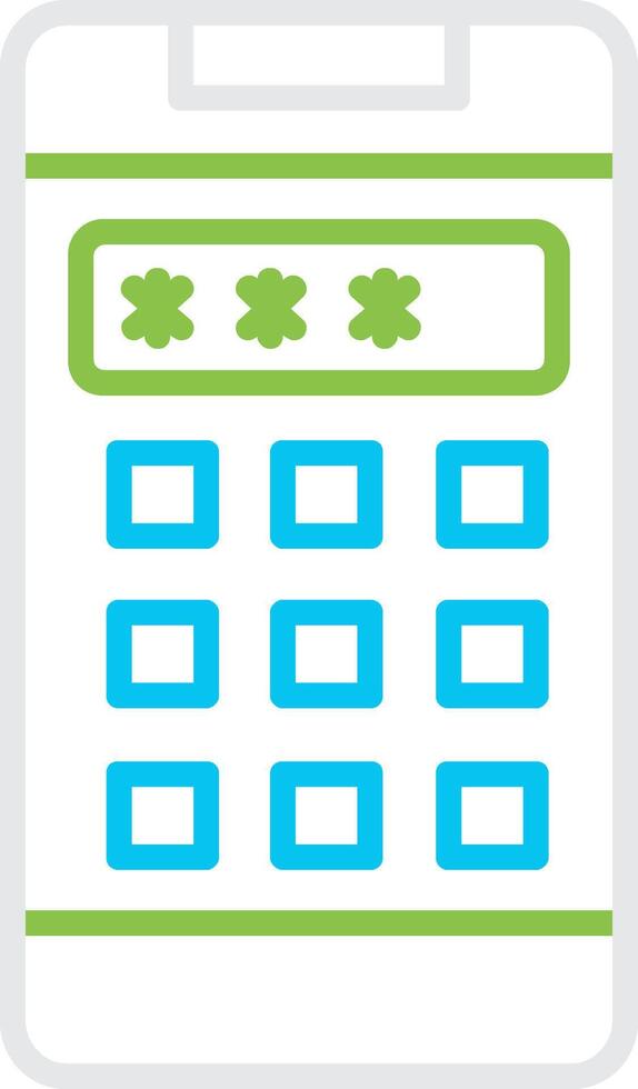 Pin Code Creative Icon Design vector
