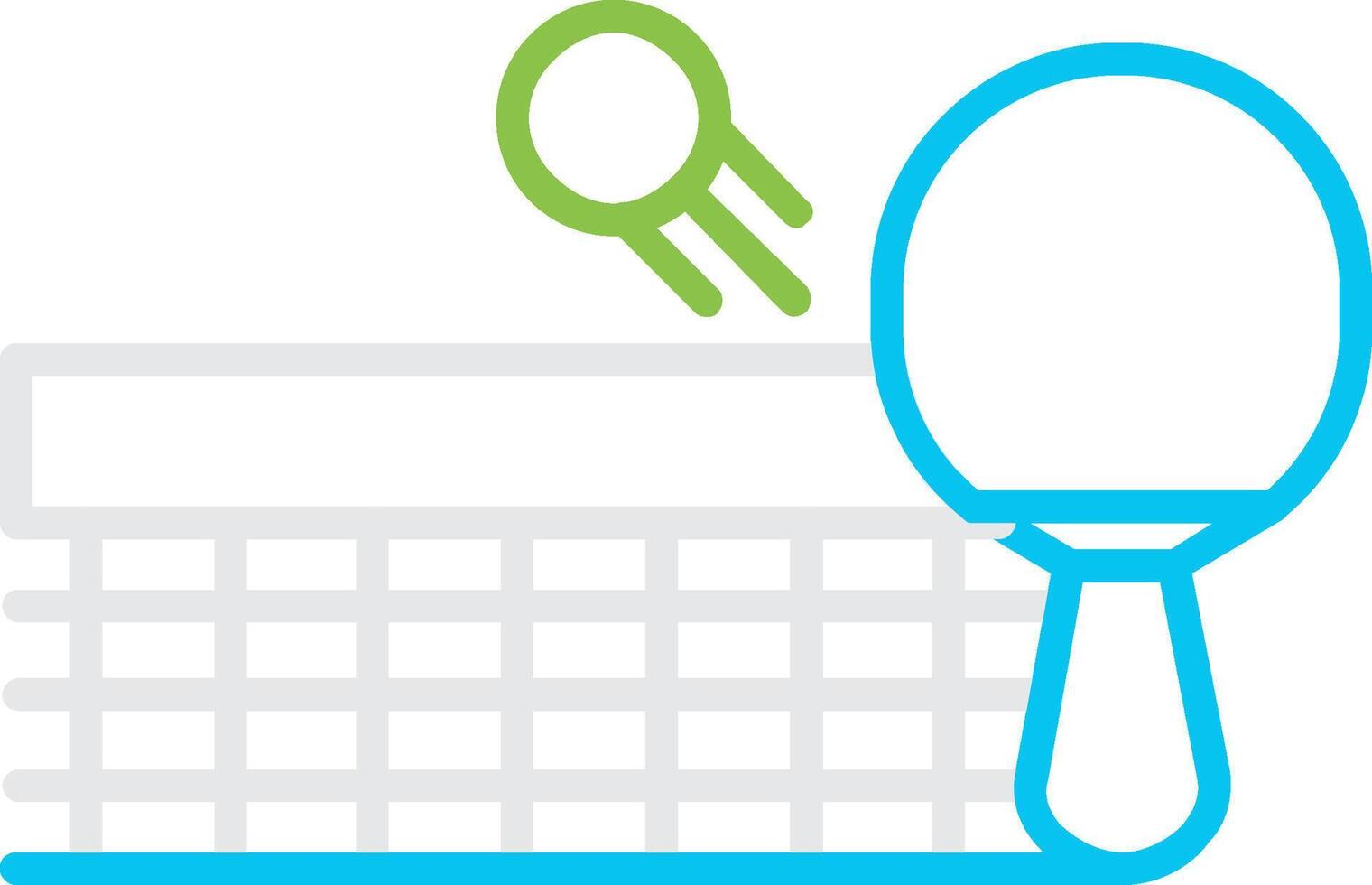 Ping Pong Creative Icon Design vector