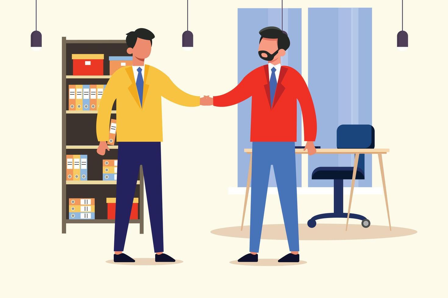 Client first Concept. Colored flat illustration isolated. vector