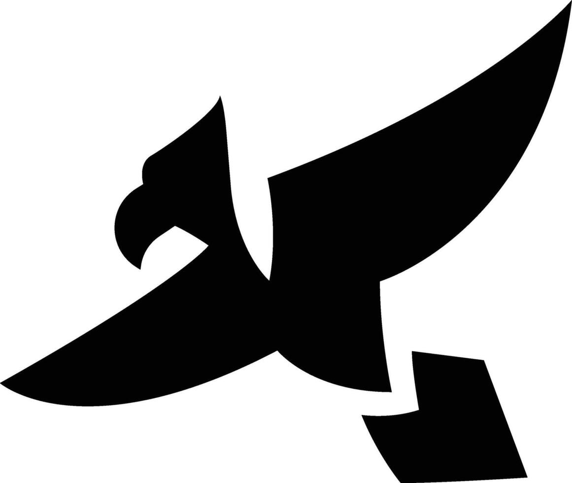 Simple eagle logo vector