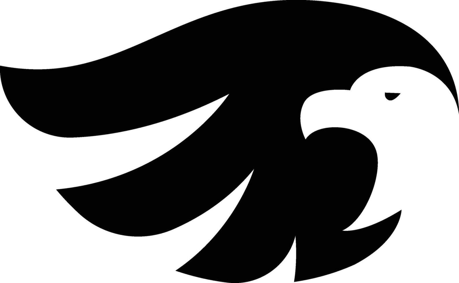 Simple eagle logo vector