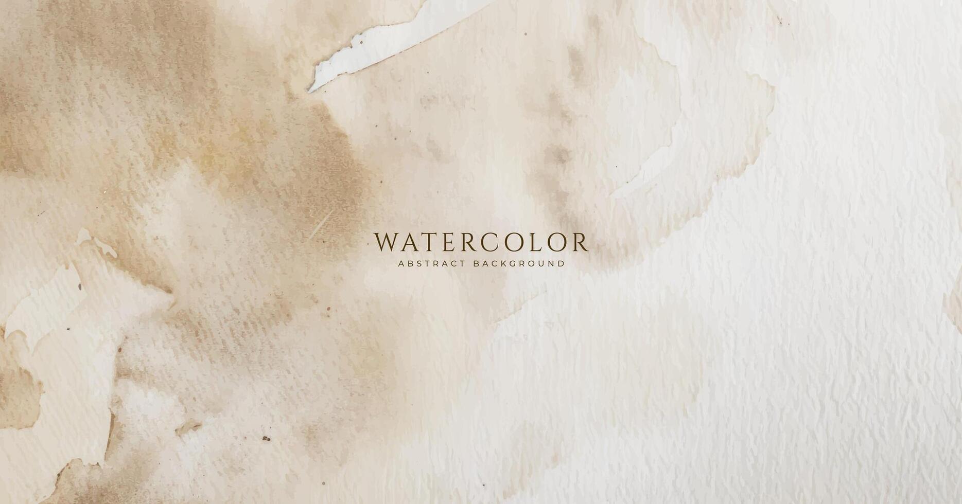 Abstract horizontal watercolor background. Neutral light colored empty space background illustration vector