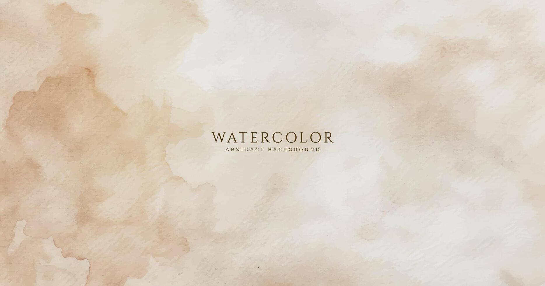 Abstract horizontal watercolor background. Neutral light colored empty space background illustration vector