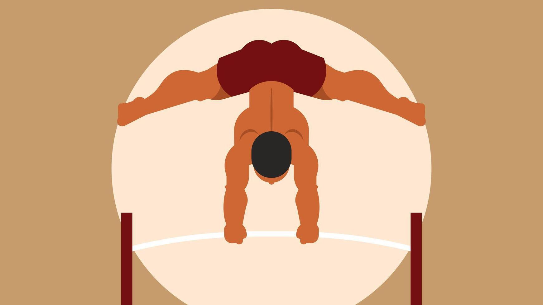 athletic person is going for the olymbics vector