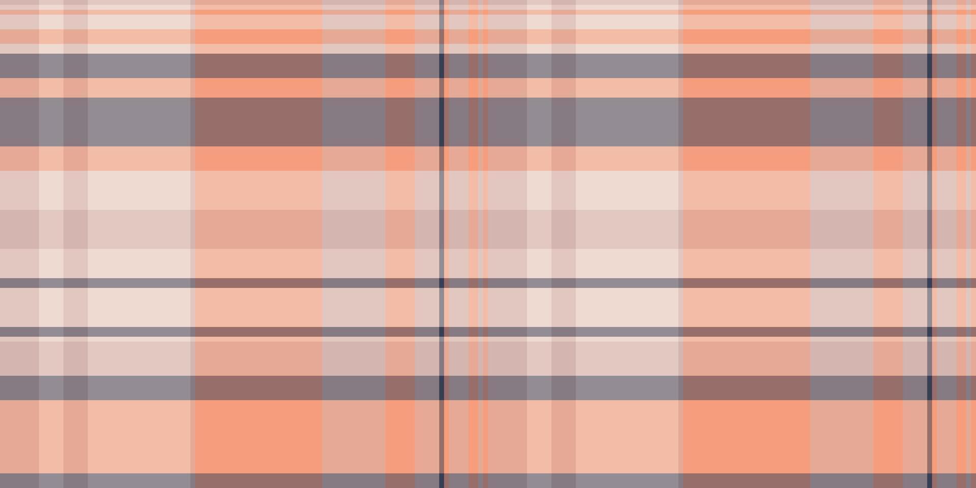 Stripe plaid tartan, checked texture seamless background. Scottish fabric textile pattern check in orange and light colors. vector