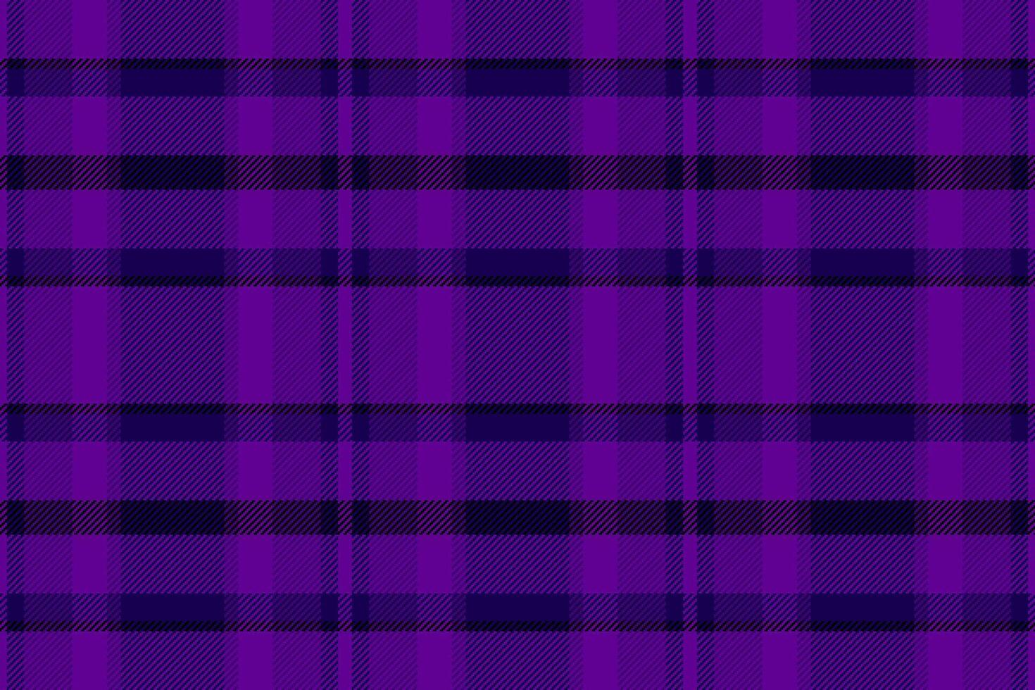 Poster plaid check texture, cross tartan pattern seamless. Editable background textile fabric in violet and indigo colors. vector
