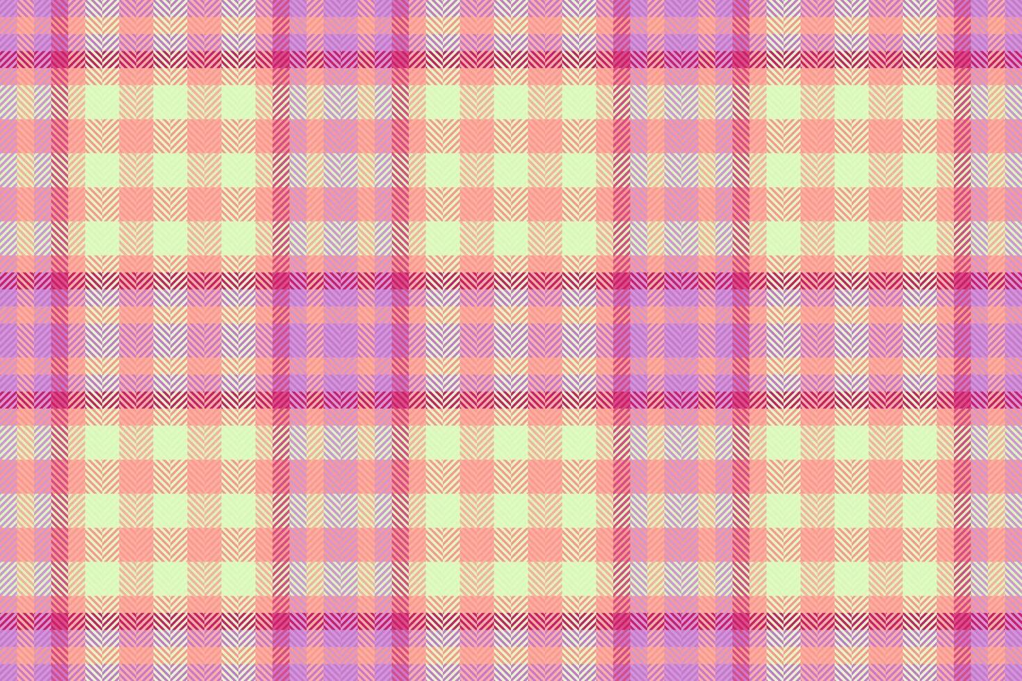 Check texture of seamless plaid pattern with a tartan textile fabric background. vector