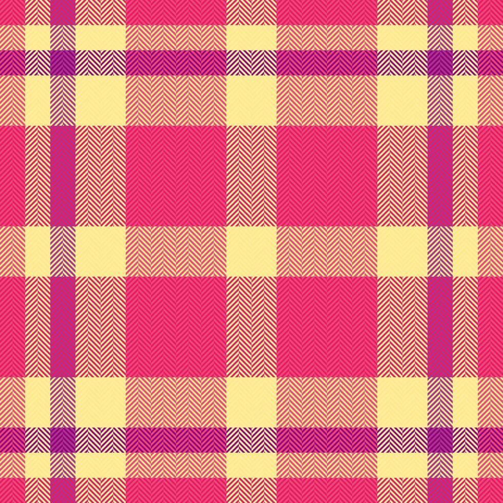 Plaid background textile of seamless texture check with a pattern fabric tartan . vector