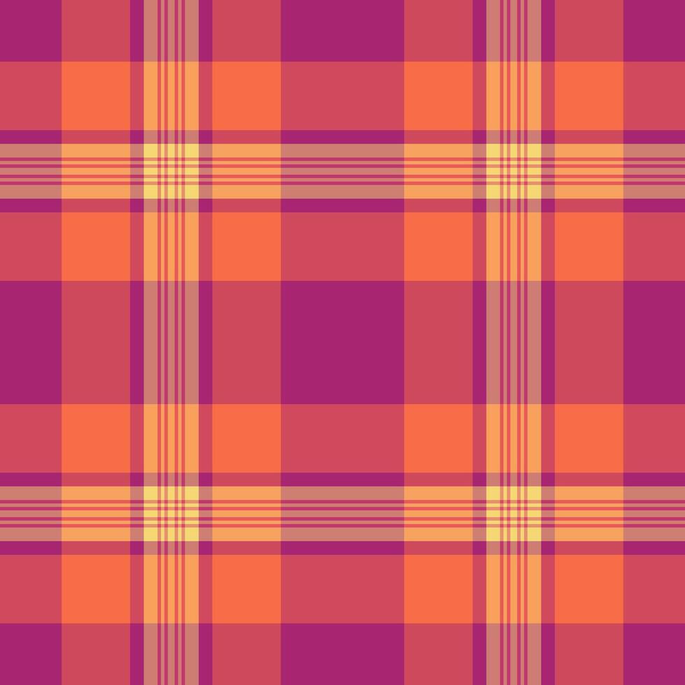 Pattern fabric background of seamless tartan with a textile plaid check texture. vector