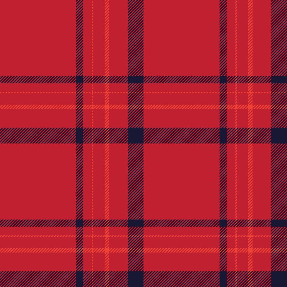 Plaid seamless pattern in red. Check fabric texture. textile print. vector